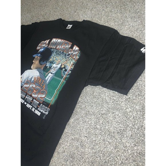 CAL RIPKEN JR. BALTIMORE ORIOLES 2632 RECORD FOR THE AGES 1982-1998 T-SHIRT XL - Picture 3 of 4
